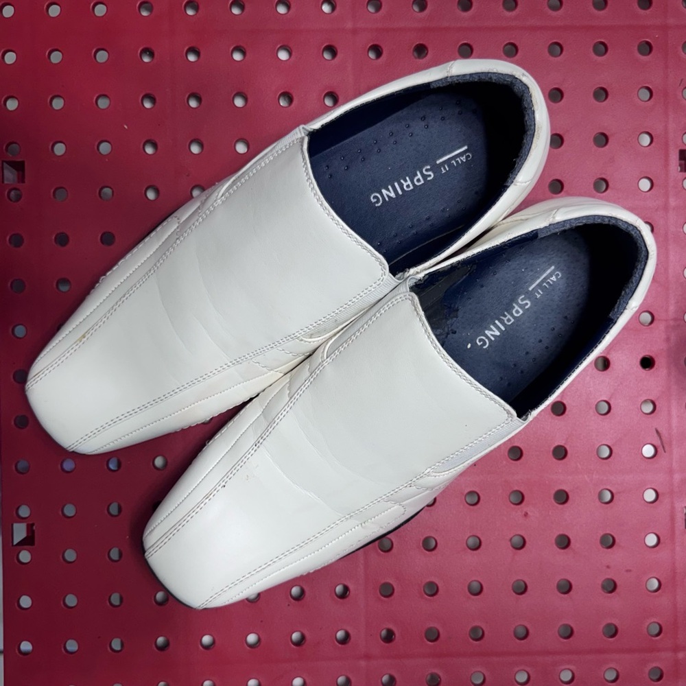 Call It Spring Men's White Loafers